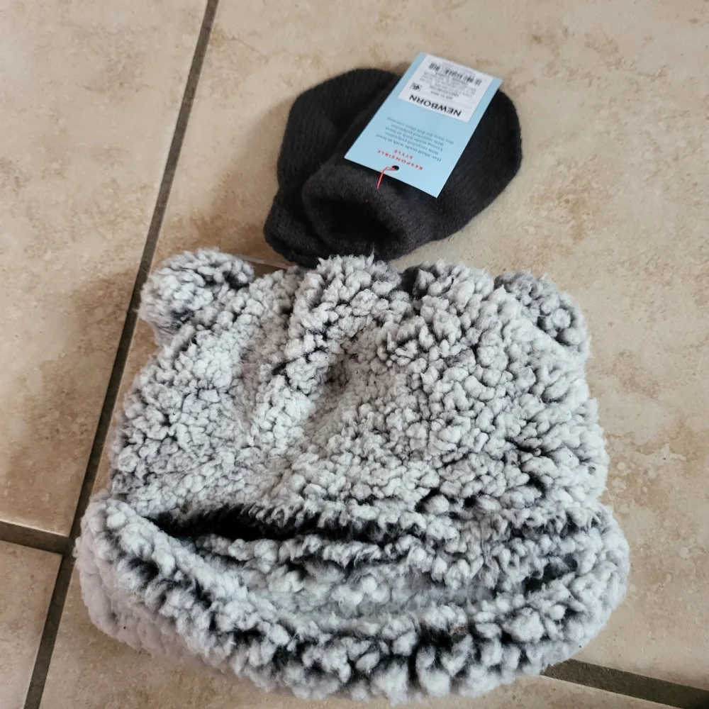 Cat Jack Bear Ears Beanie & Gloves